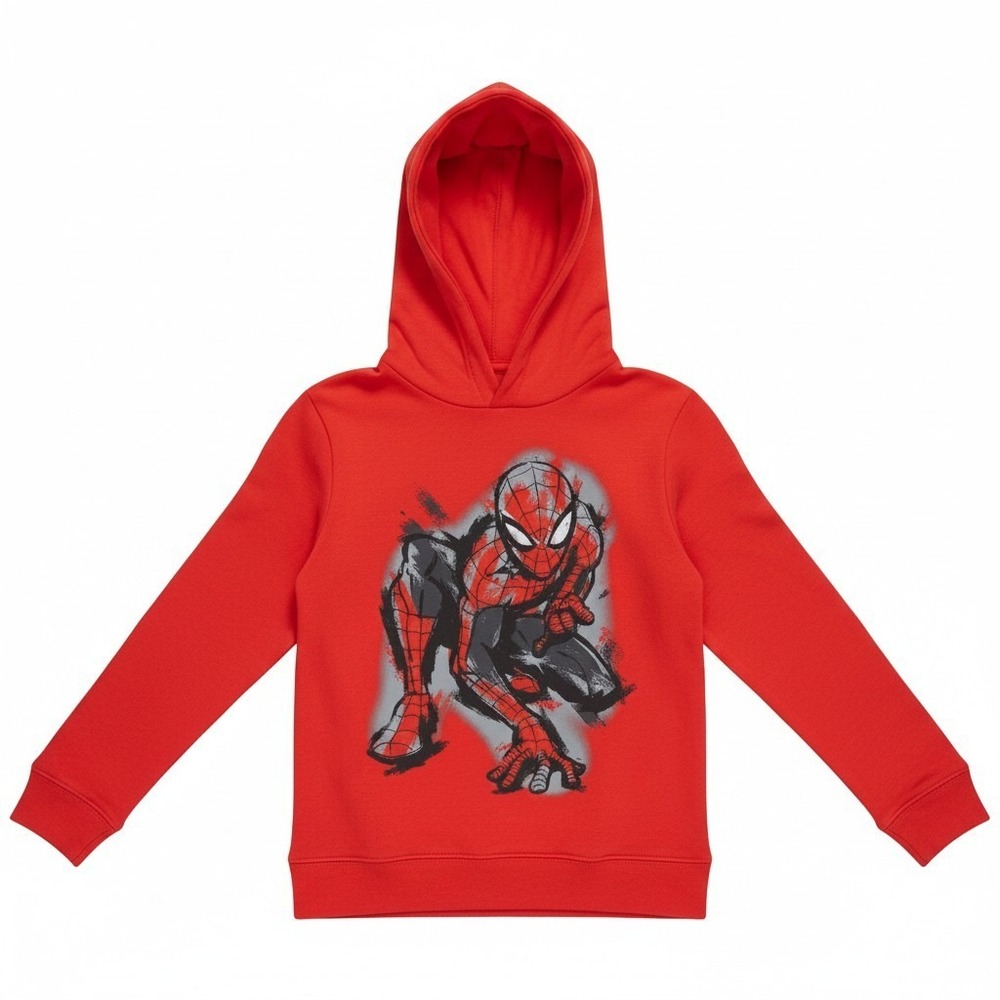 Marvel Spider Man Red Hoodie with Graphic Picture on the Front-Size 5